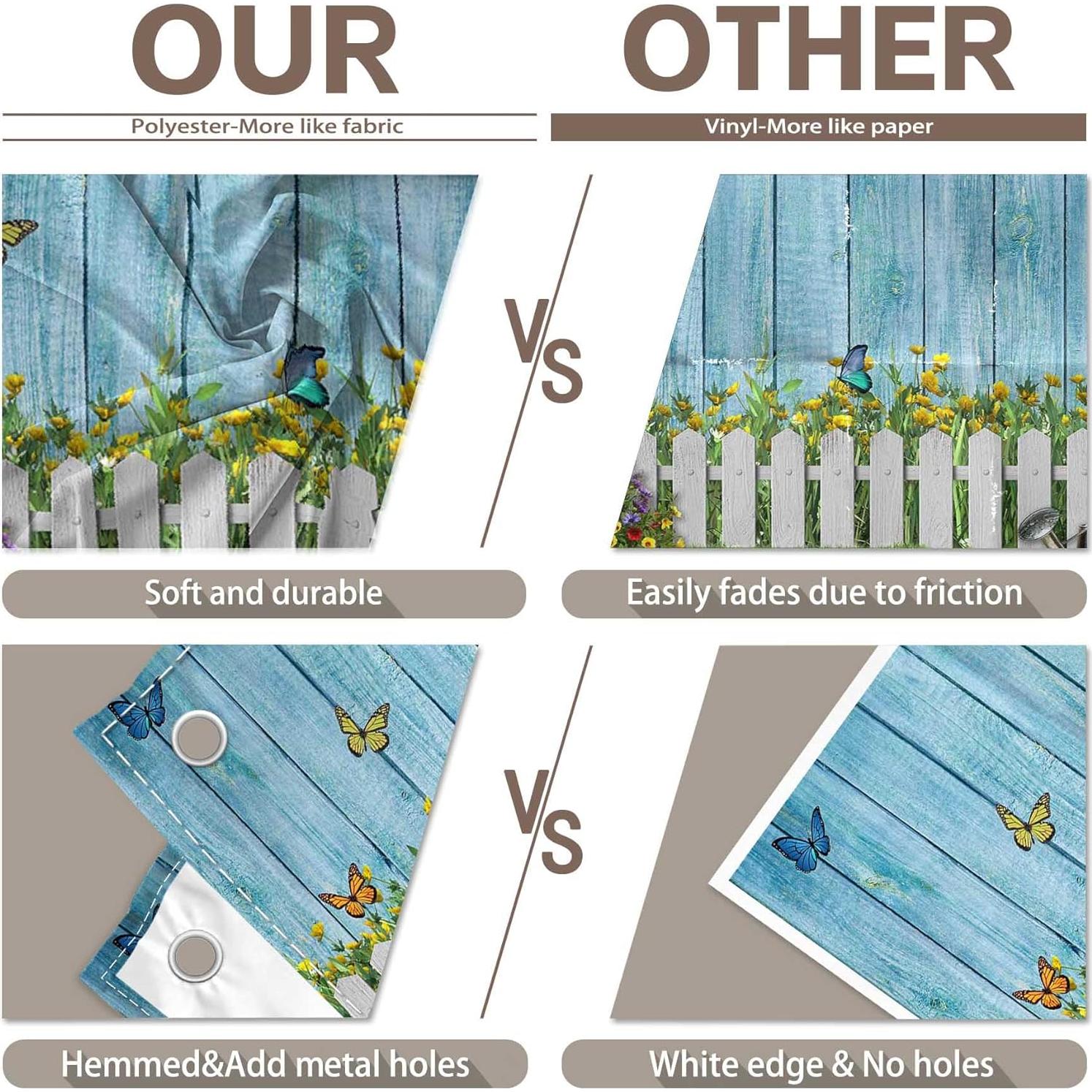 Telón de Fondo de Fotografía ZTHMOE 2.44x1.83m Floral