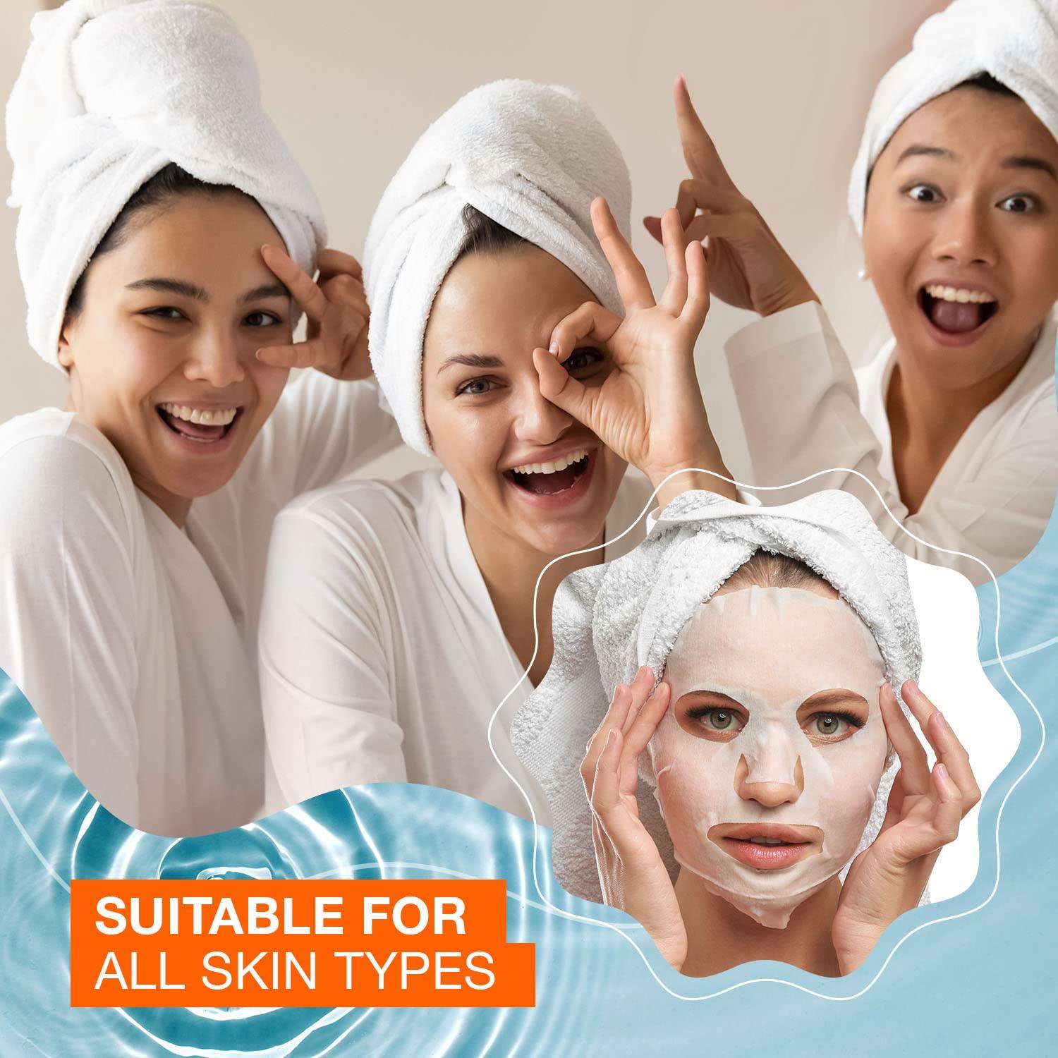 Mascarilla Facial Klar & Co Colágeno y Miel de Manuka - 5 Pzas