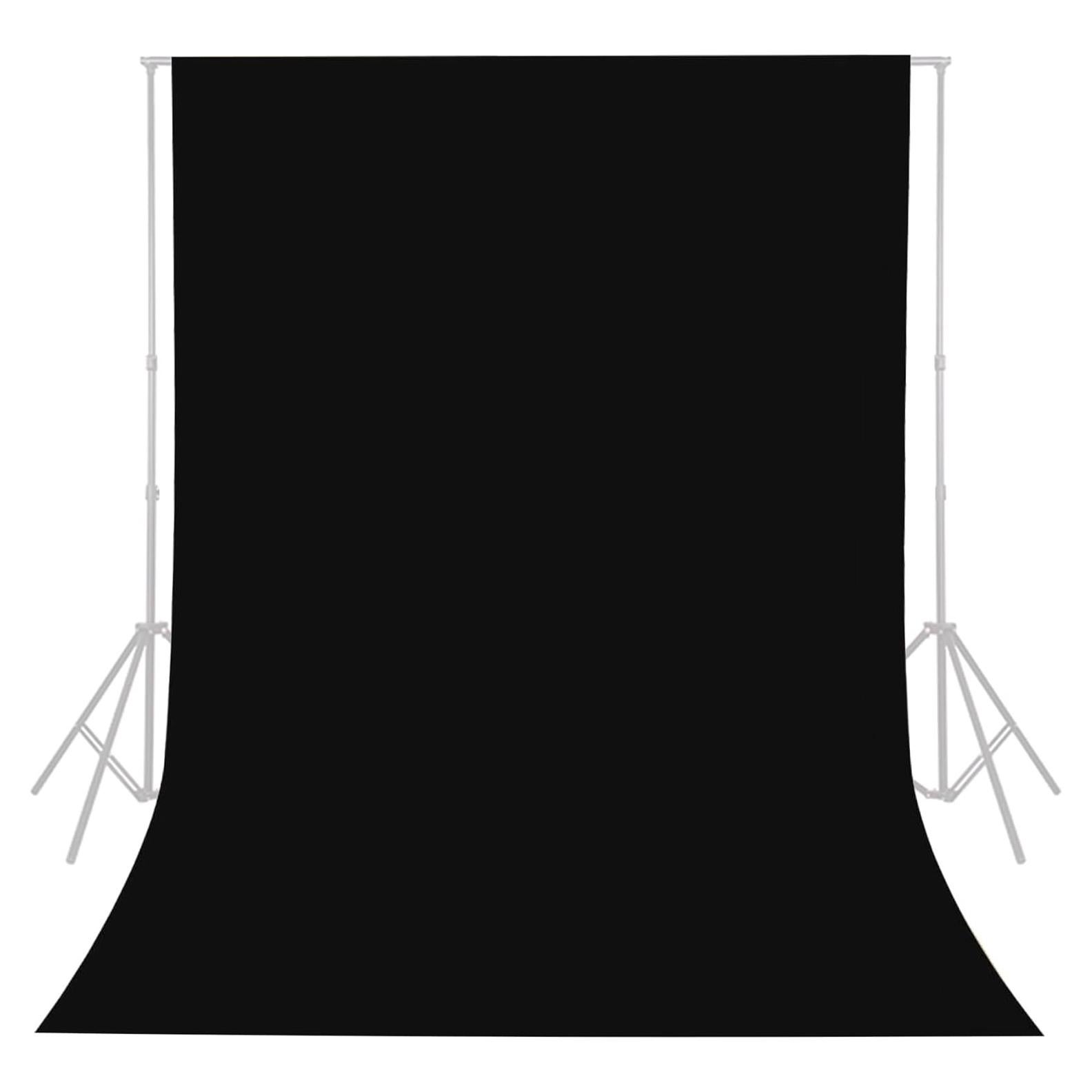 Fondo de Pantalla Negro 5x2.1m MTMETY para Fotografía y Video