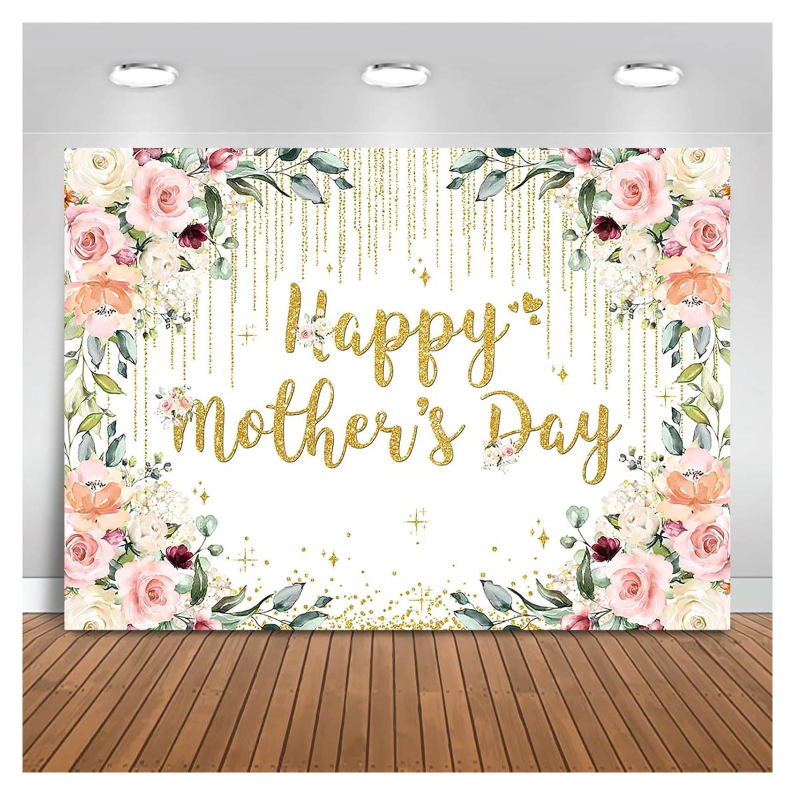 Fondo de Fotografía Feliz Día de la Madre Vinilo 210x150cm