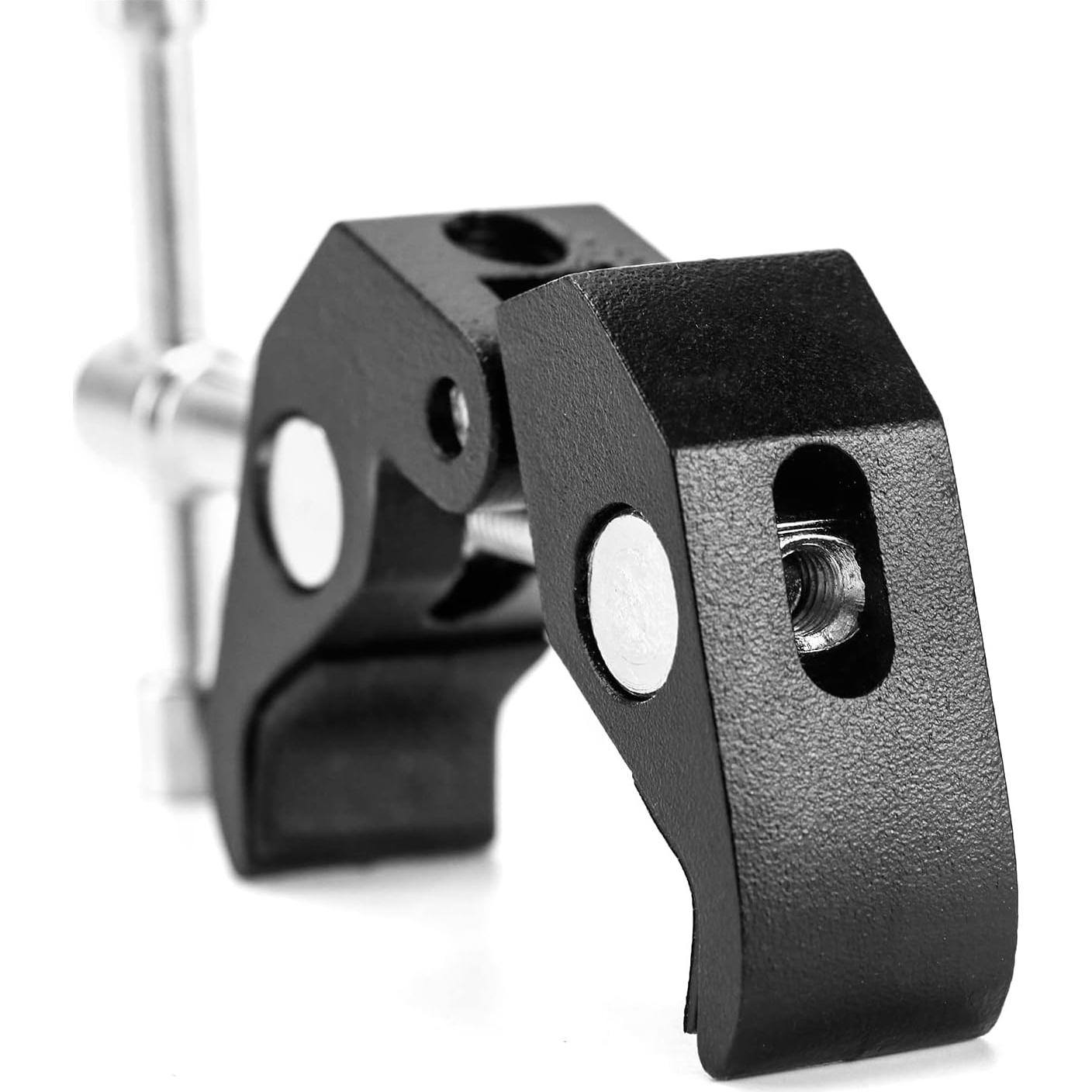 QWORK Super Clamp para Fotografía - 4 Piezas, Soporte de Luz