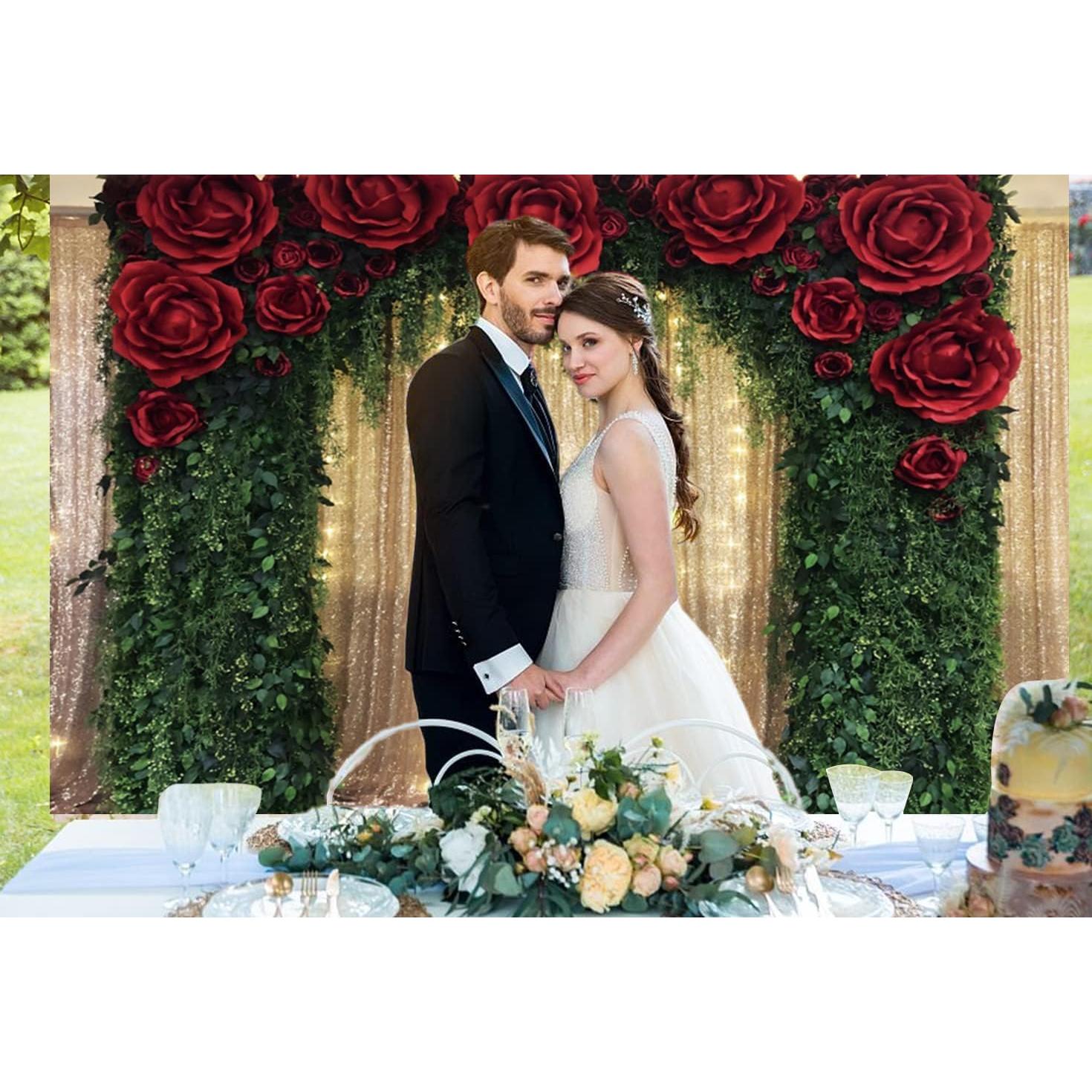 Fondo de Fotografía 3x2.4m CRTPOD Hoja Verde y Rosa