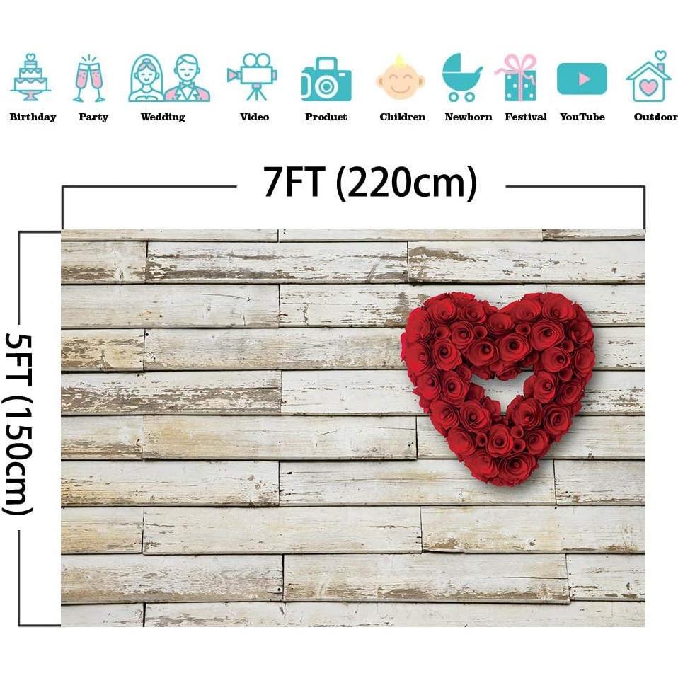 Fondo Fotográfico Vinilo Rosa 2.1x1.5m para Bodas y Fiestas