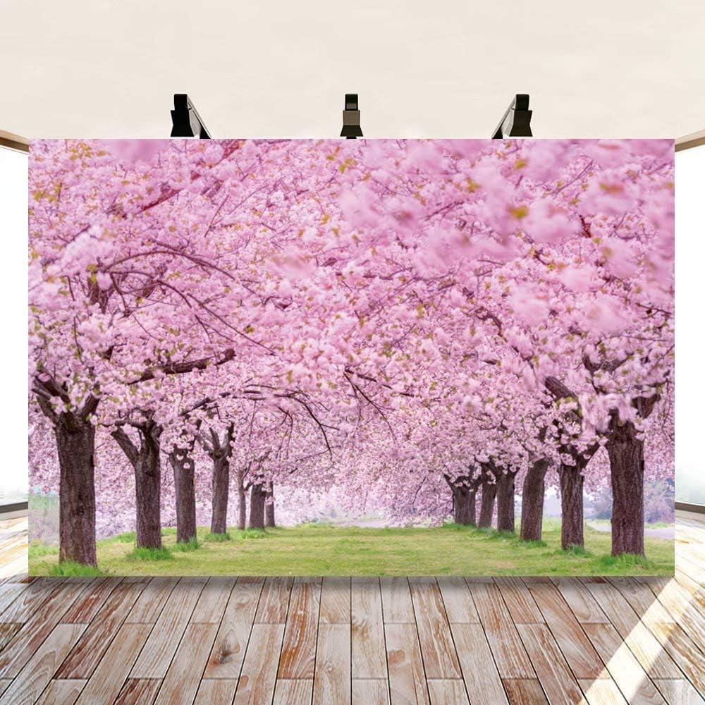 Fondo Fotográfico Flores de Cerezos 1.5x1m Vinilo Laeacco