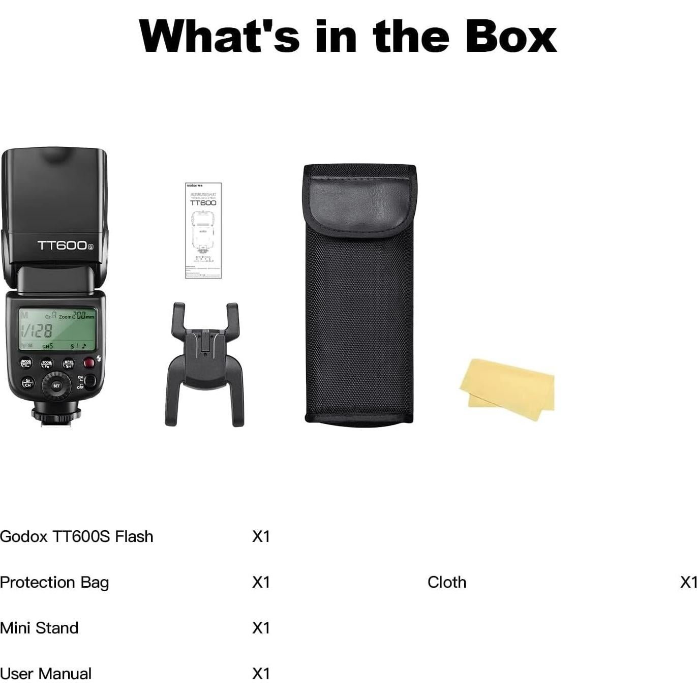 Flash Speedlite Godox TT600S GN60 Inalámbrico para Sony