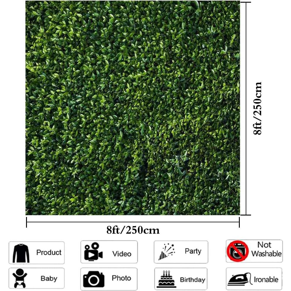 Fondo de Fotografía 2.44x2.44m Hojas Verdes Estudio de Arte