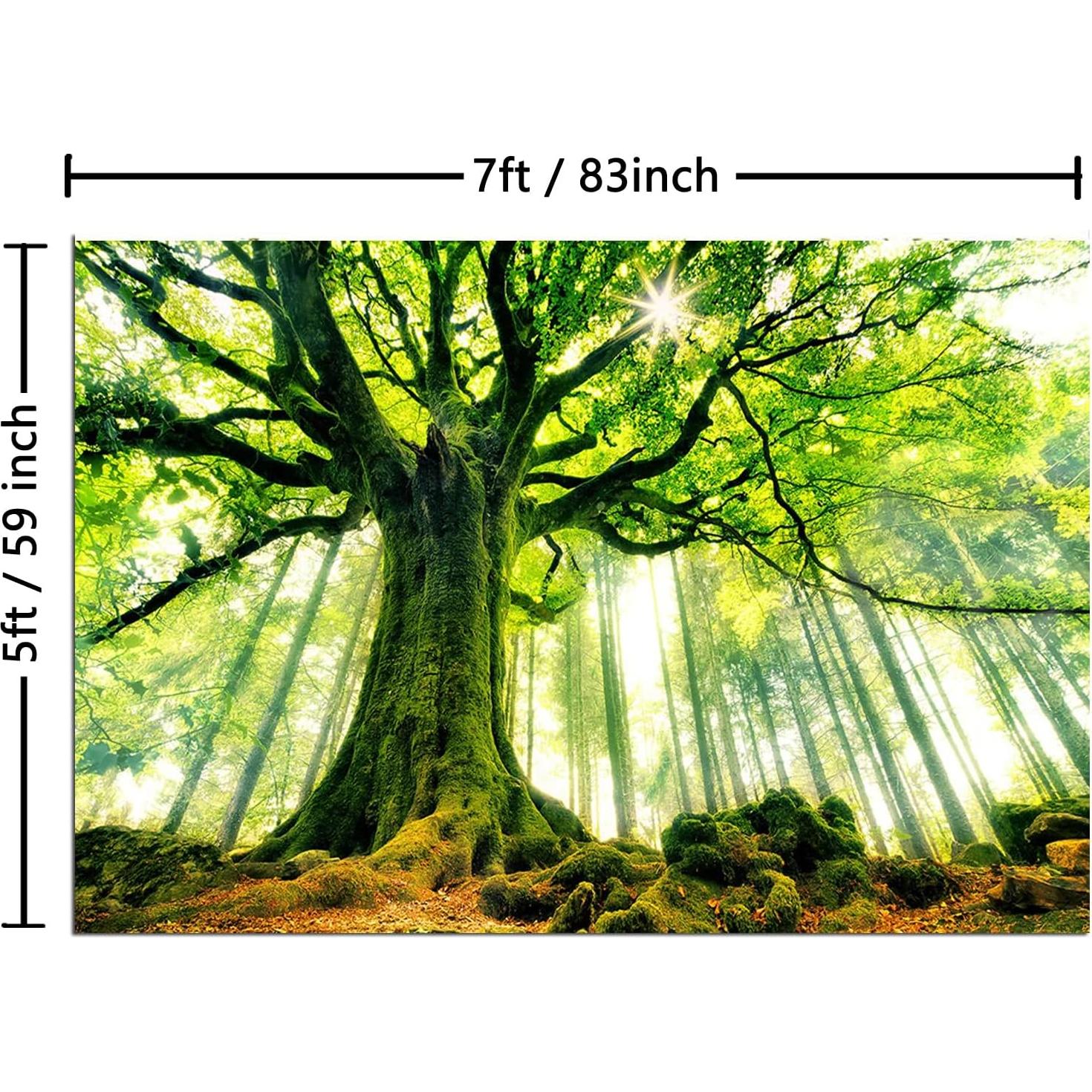Backdrop Vinilo 2.13x1.52m Árbol Rural Mestiker para Fotografía