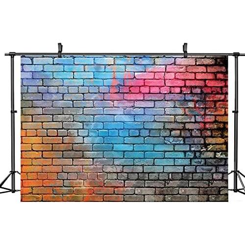 Fondo de Ladrillo Colorido 3x2.4m Vinilo para Fotografía