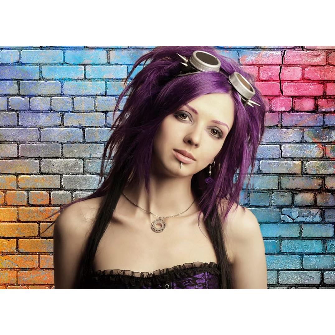 Fondo de Ladrillo Colorido 3x2.4m Vinilo para Fotografía