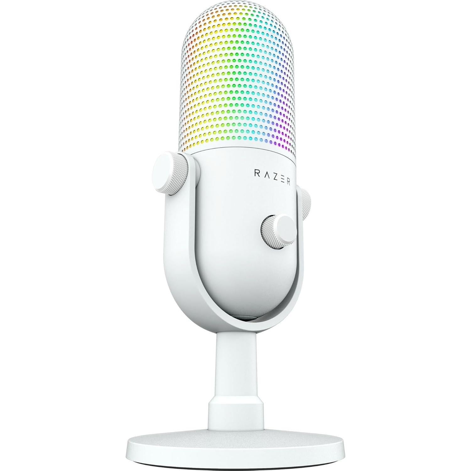 Micrófono USB Razer Seiren V3 Chroma RGB - Blanco, 20Hz-20kHz
