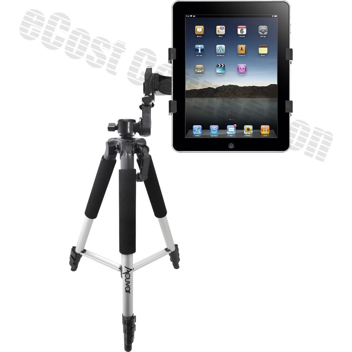 Trípode Acuvar Pro Series 57" Aluminio + Soporte Tablet + Control Remoto