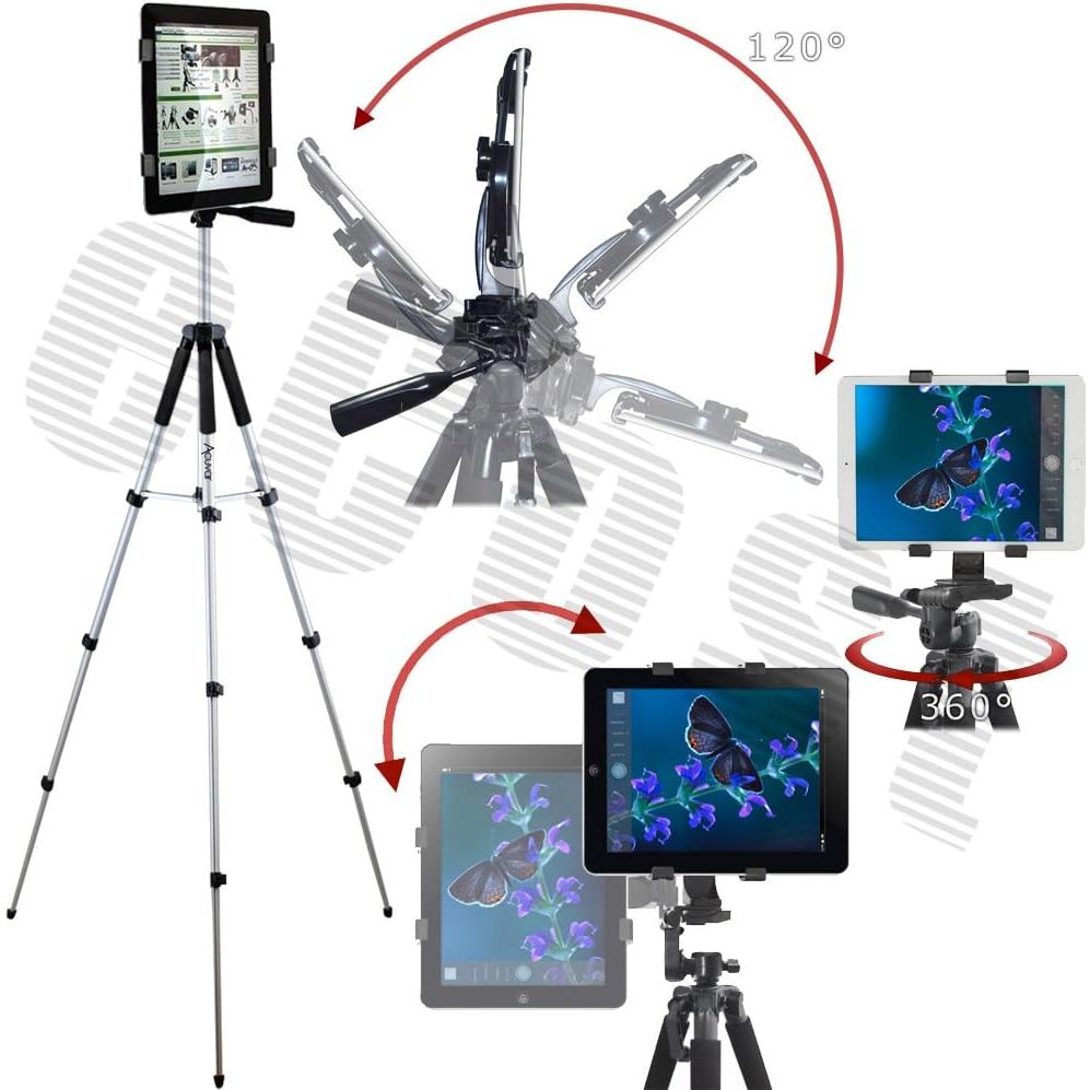 Trípode Acuvar Pro Series 57" Aluminio + Soporte Tablet + Control Remoto