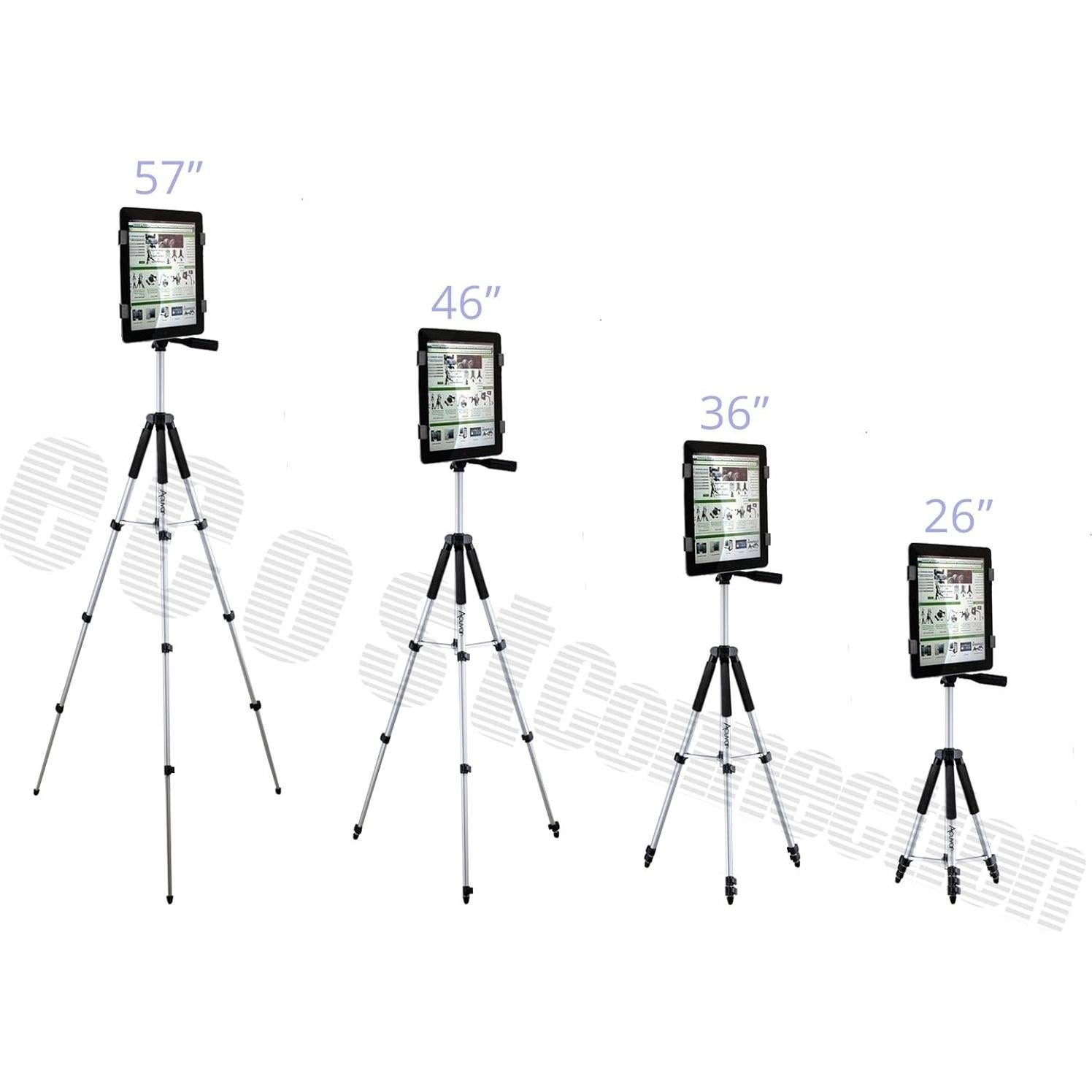 Trípode Acuvar Pro Series 57" Aluminio + Soporte Tablet + Control Remoto