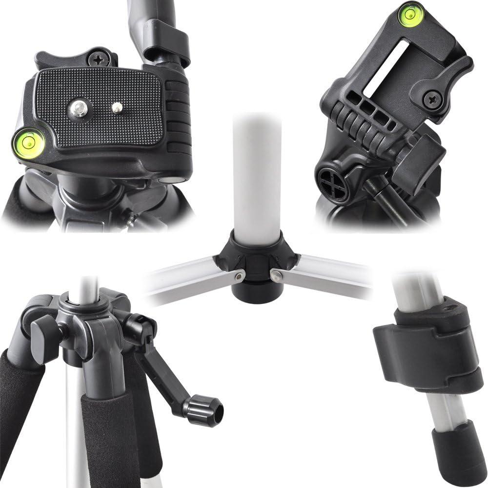 Trípode Acuvar Pro Series 57" Aluminio + Soporte Tablet + Control Remoto