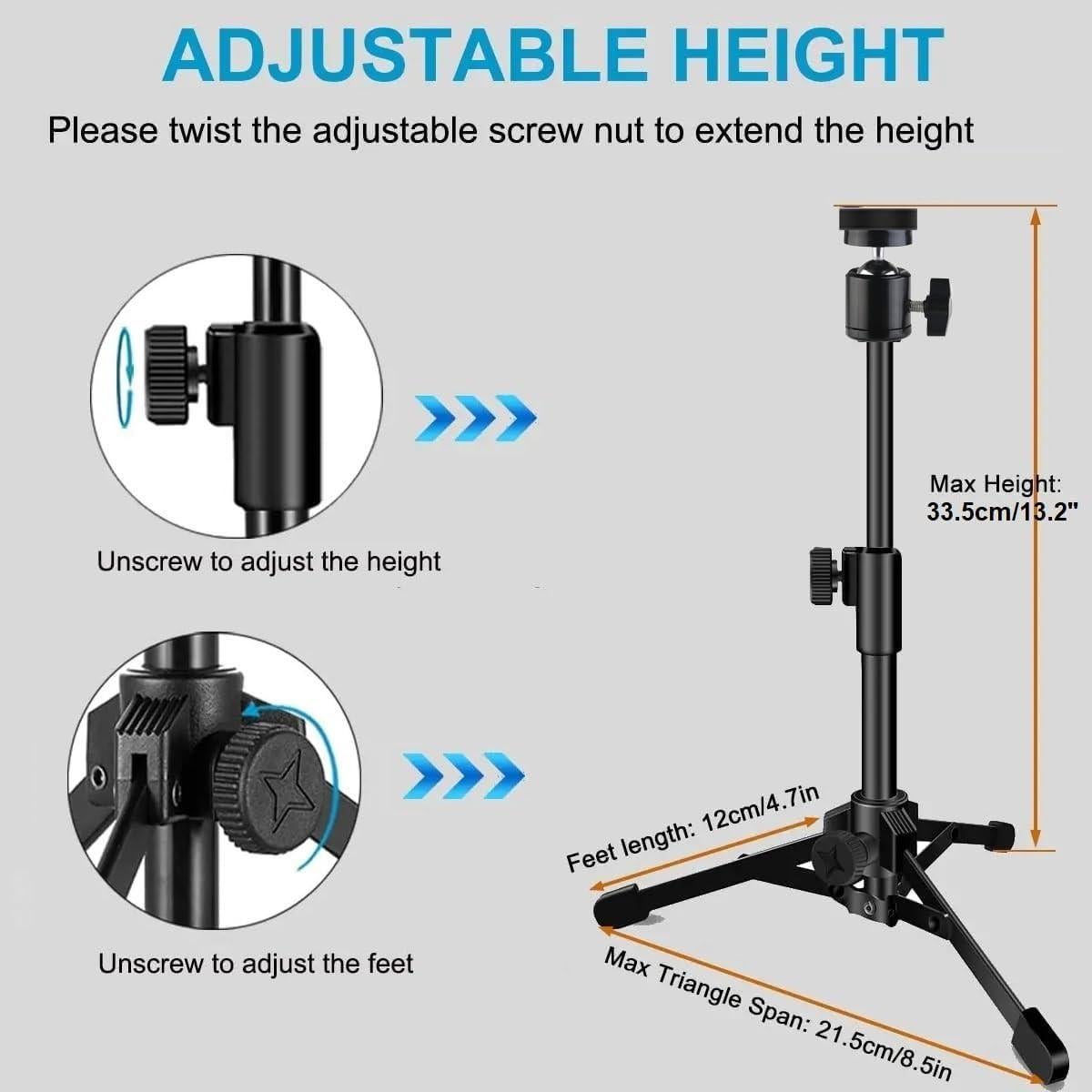 Soporte de trípode para webcam Acetaken DWTS-ACD-001 ajustable