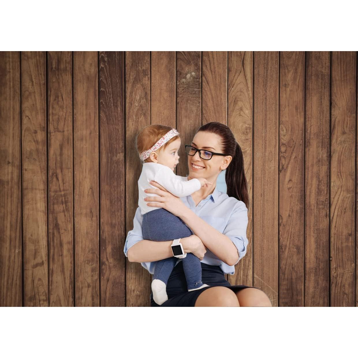 Fondo Fotográfico Vinilo 2.1x1.5m Madera Marrón Alltten