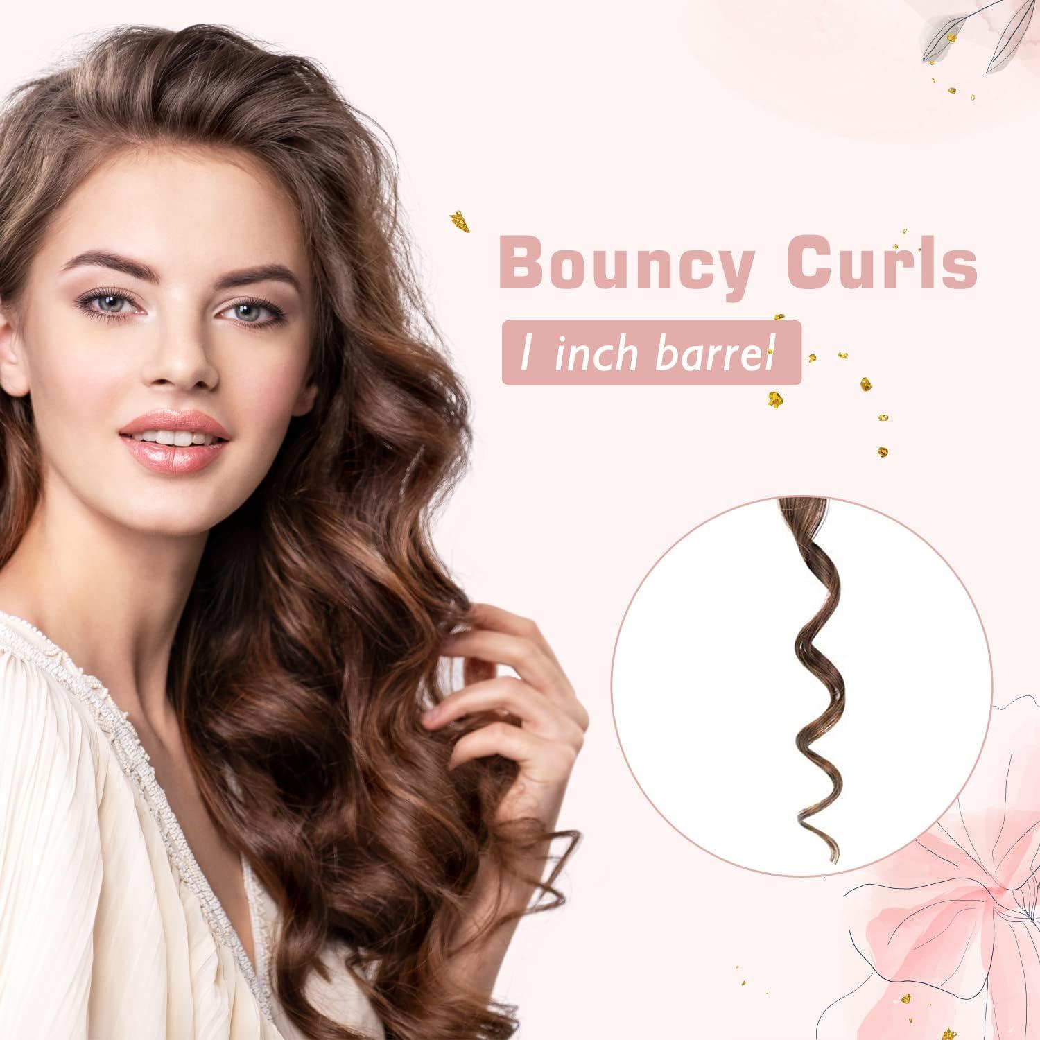 Plancha de Rizar Profesional Hoson 1 Pulgada Cerámica Oro Rosa