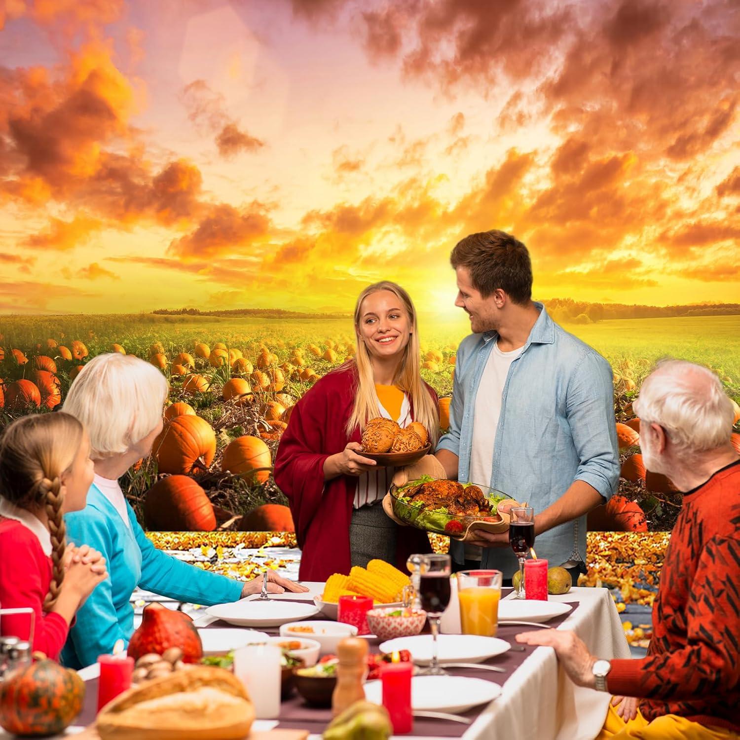 Fondo de Calabaza de Otoño Avezano 2.13x1.52m para Fotografía