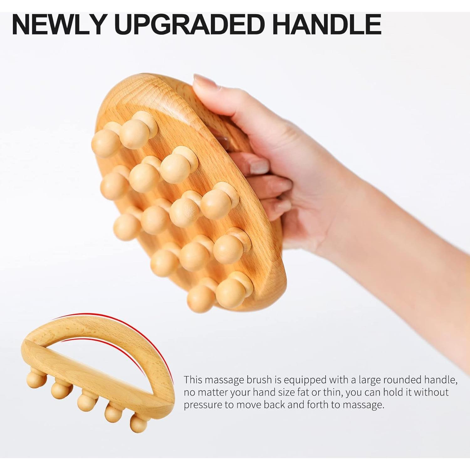 Cepillo de Masaje de Madera AiRelax para Drenaje Linfático