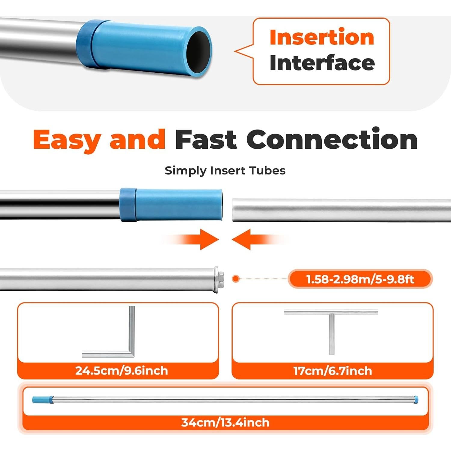Estand de Arco de Boda DYRABREST 6x3m Acero Inoxidable Ajustable