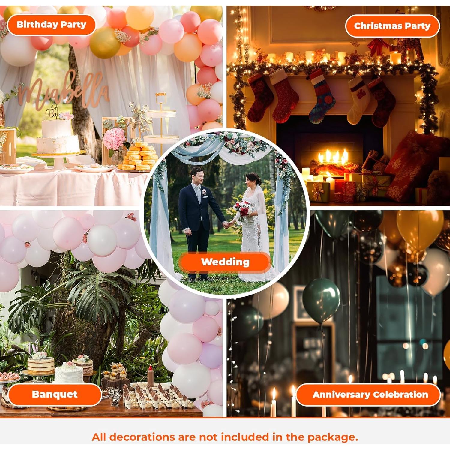 Estand de Arco de Boda DYRABREST 6x3m Acero Inoxidable Ajustable