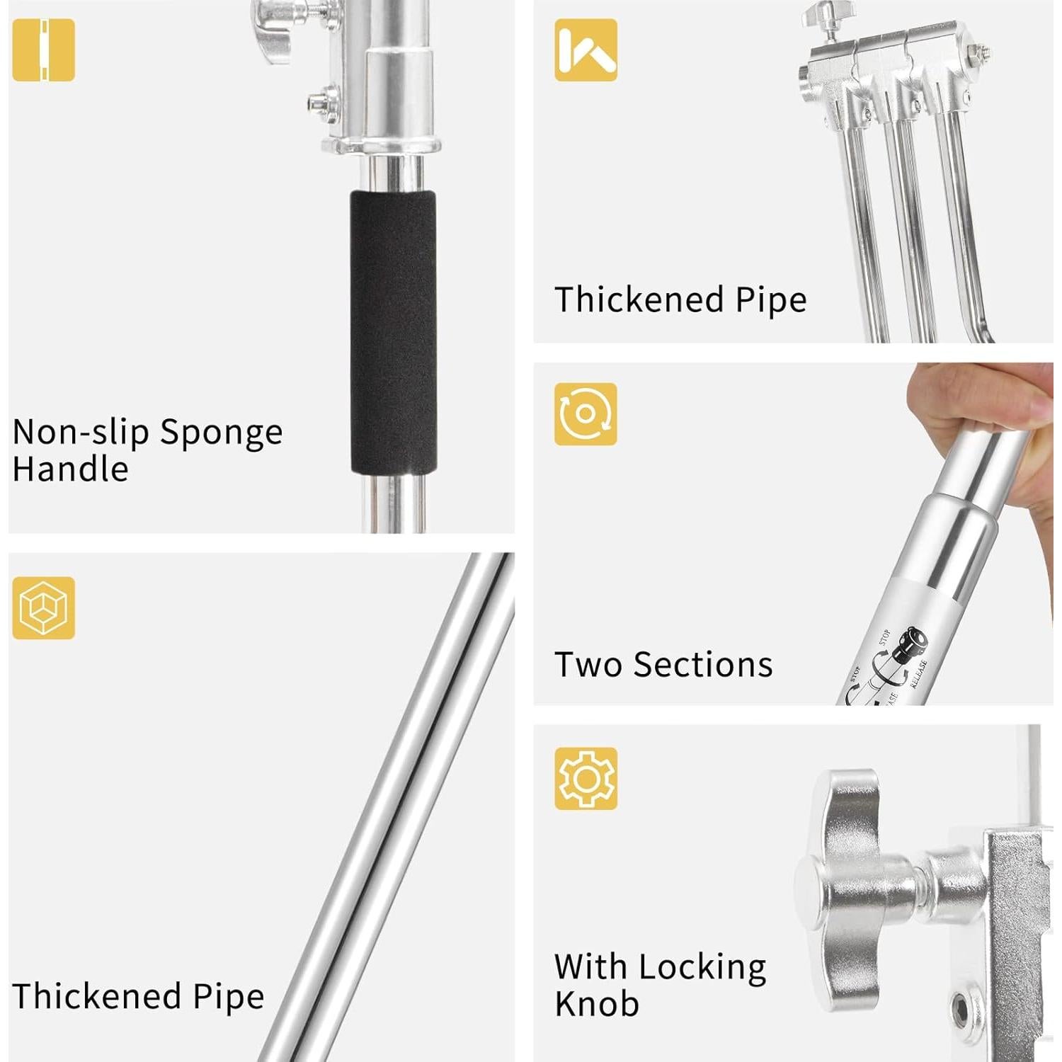 Kit de Soporte para Fondo de Fotografía Meking 3x3m Ajustable