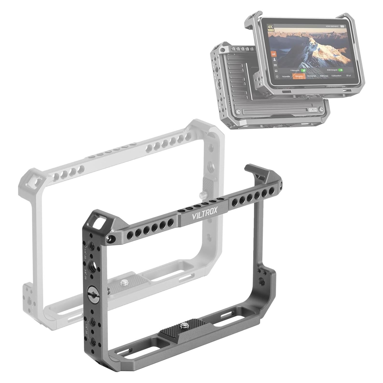 Jaula de Monitor VILTROX para DC-X2/DC-X3 - Aluminio Duradero