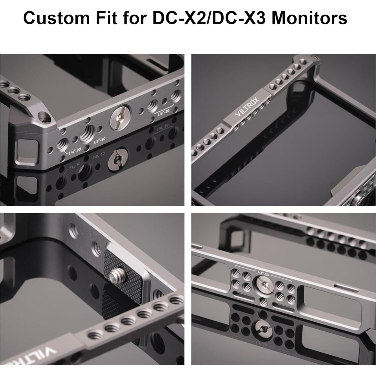 Jaula de Monitor VILTROX para DC-X2/DC-X3 - Aluminio Duradero