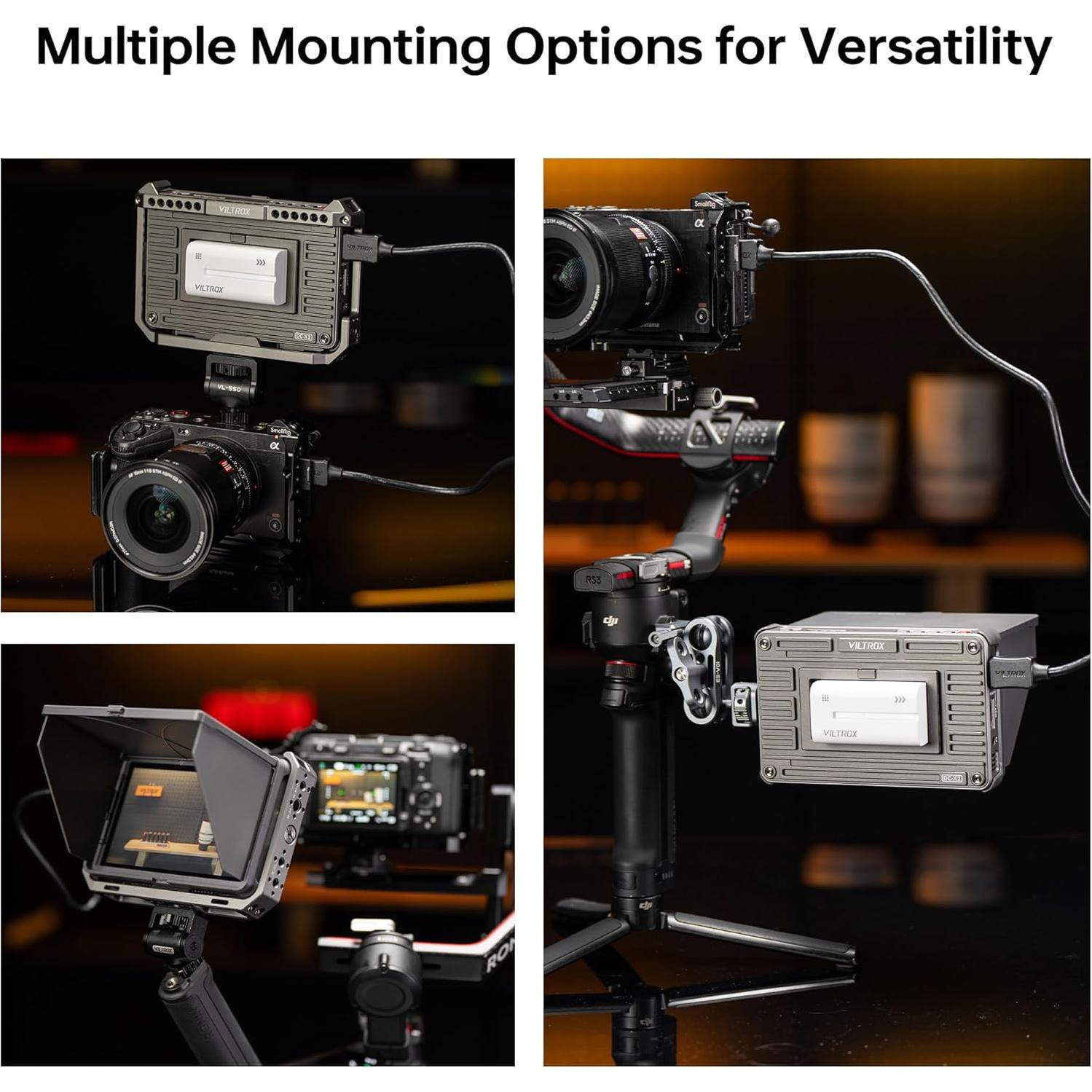 Jaula de Monitor VILTROX para DC-X2/DC-X3 - Aluminio Duradero