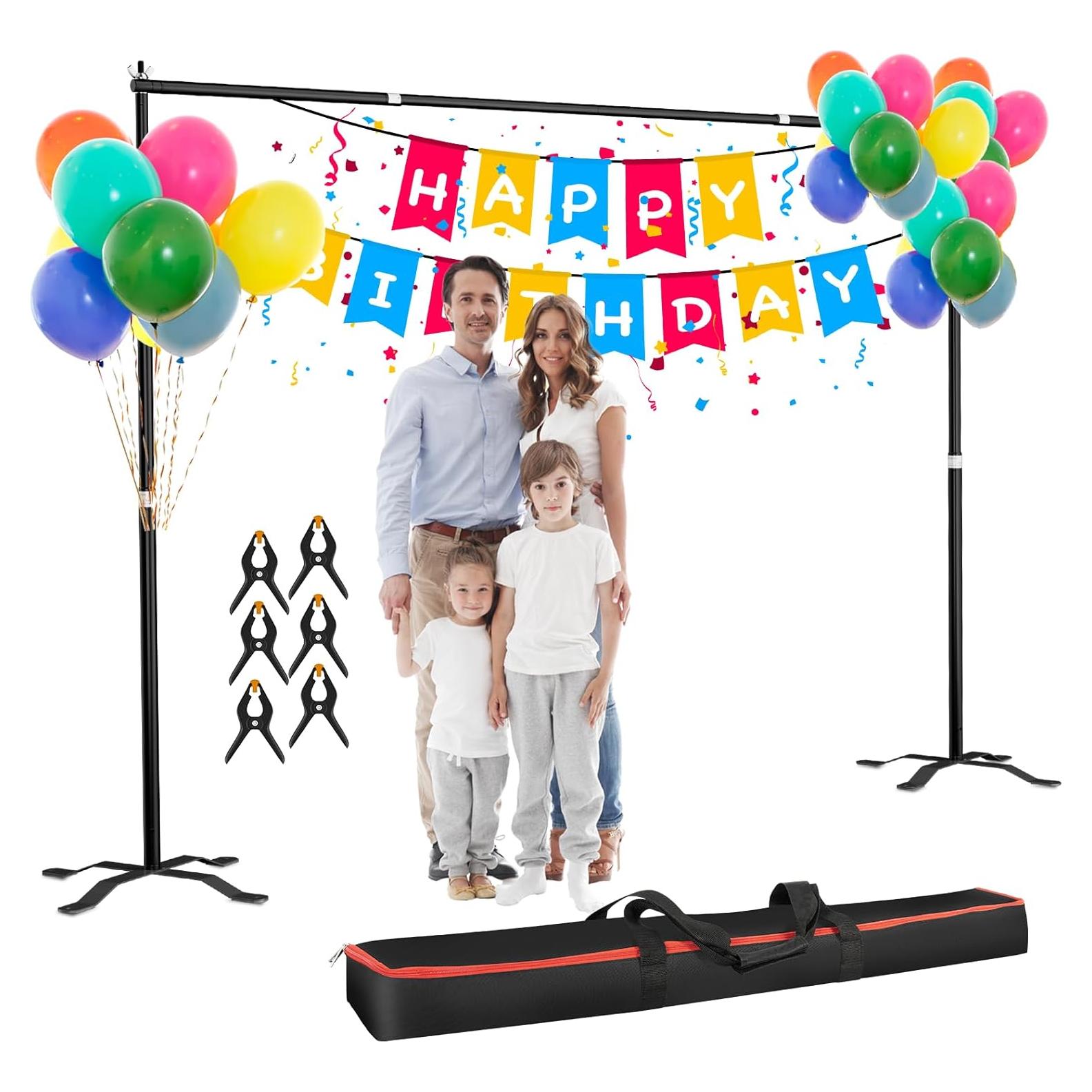 Soporte de Fondo GLOSHOOTING 3.3-8.5m Ajustable con Base Cruzada