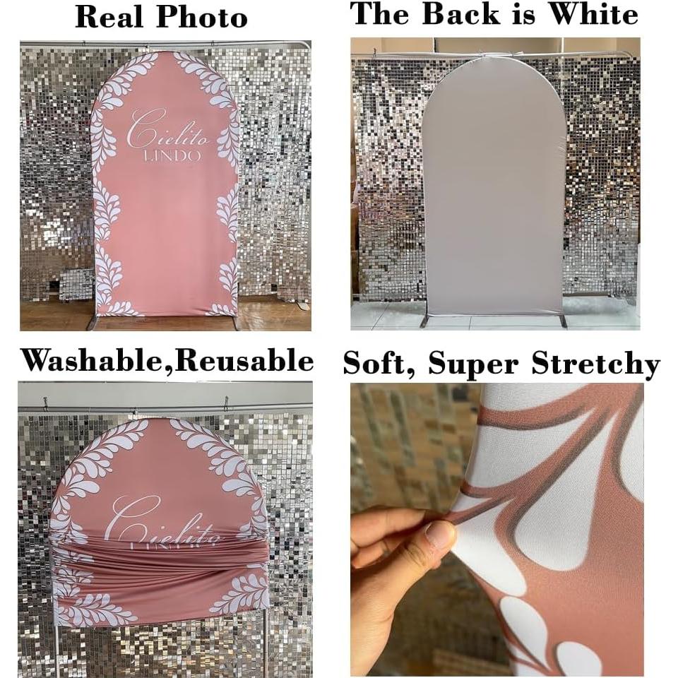 Fundas de Fondo Arqueadas KONPON 0.79m x 1.83m para Boda