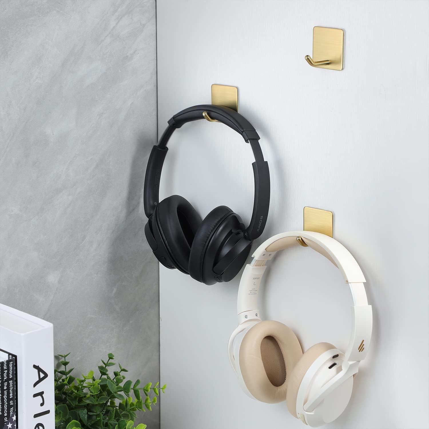 Ganchos Adhesivos Dorados YIGII para Baño 4 Paquetes 9.53 kg