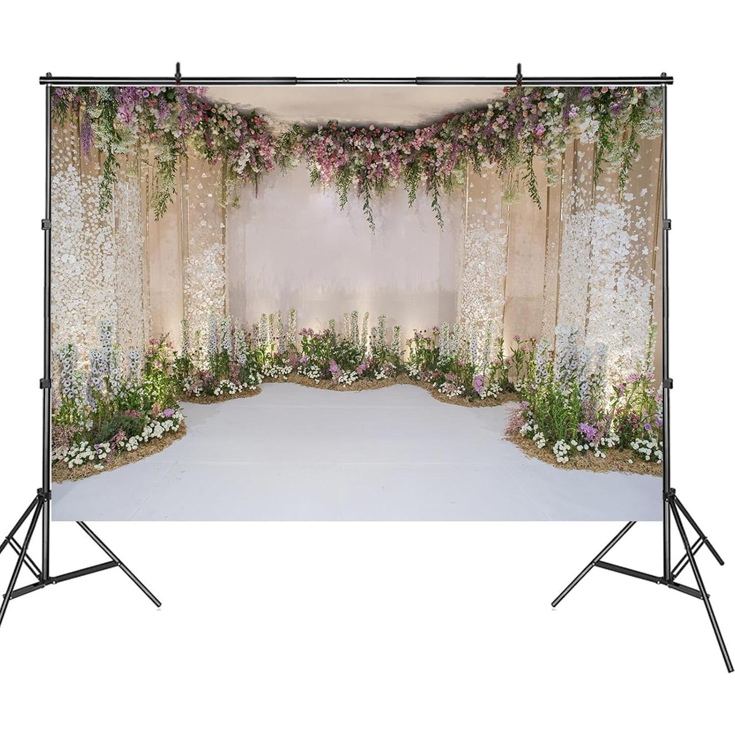 Fondo de Fotografía 3D Beige 200x150cm para Bodas y Eventos