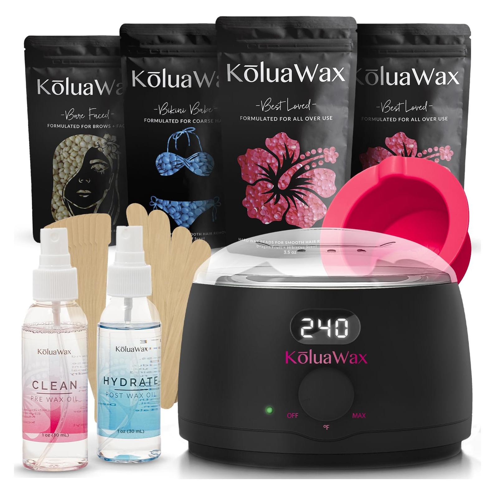 Kit de Depilación KoluaWax Premium - Calentador Digital + Cera