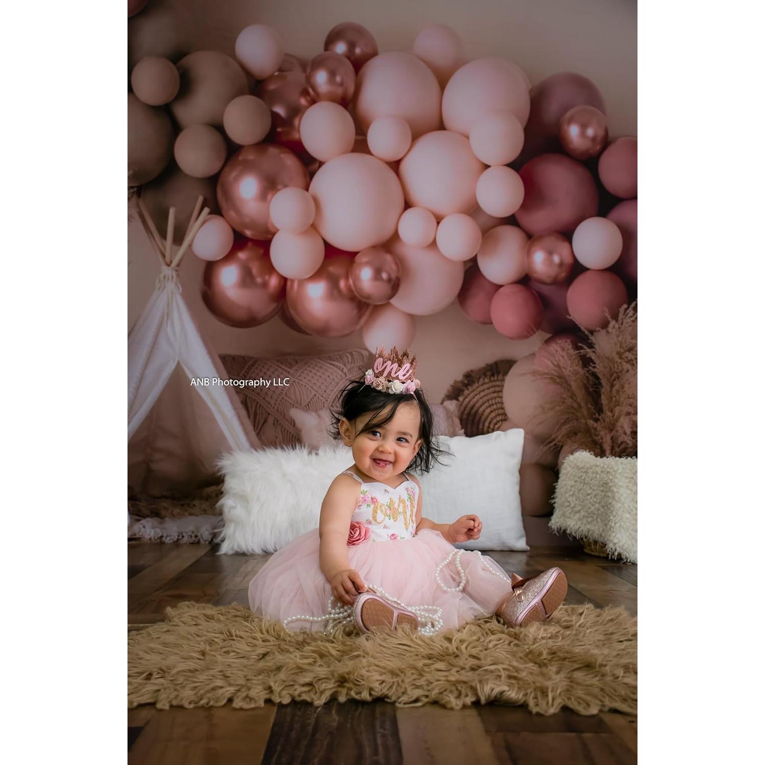 Telón de Fondo de Globos Boho Kate 2.2x1.5m Microfibra