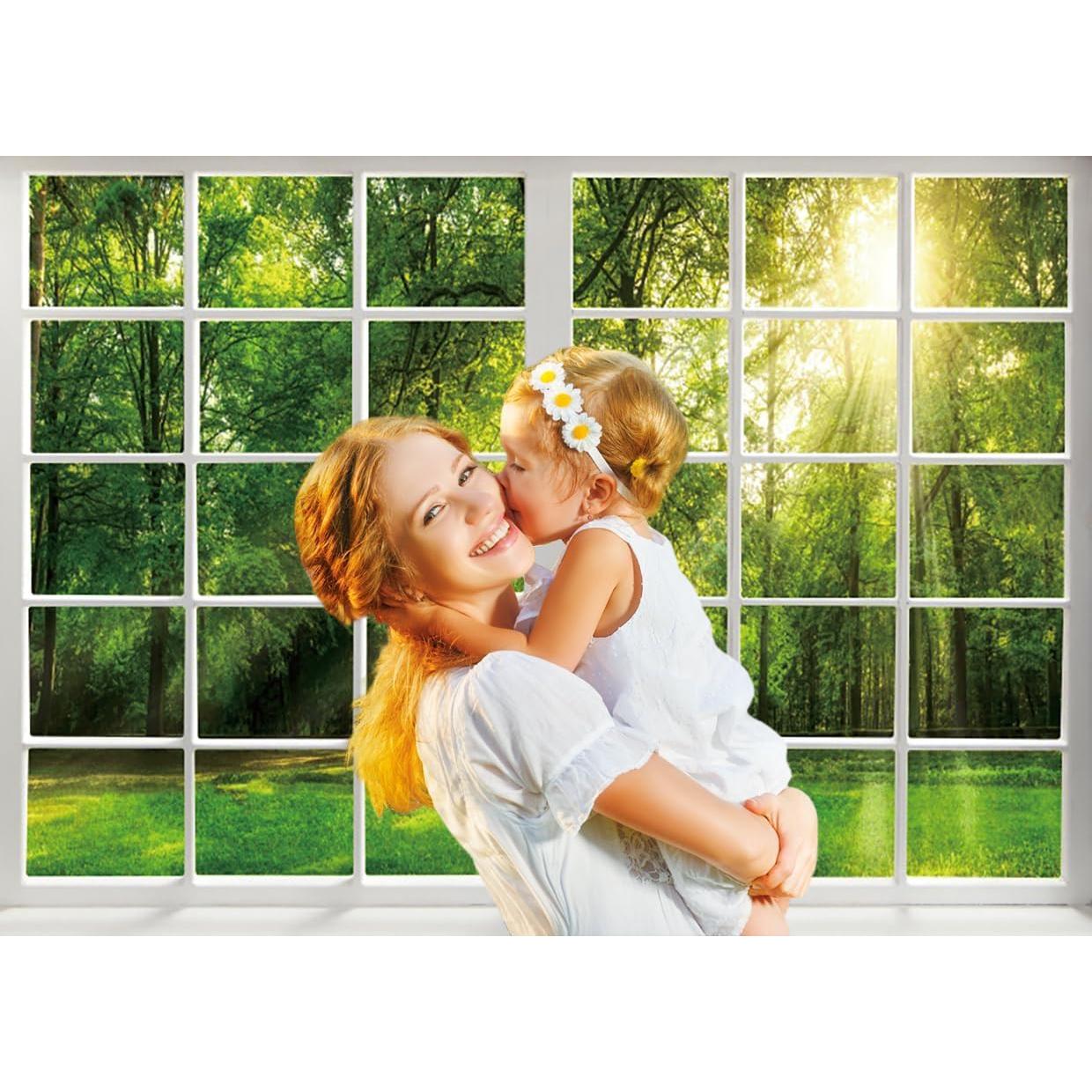 Fondo de Fotografía Primavera 10x8ft Ckihgenn Árboles Verdes