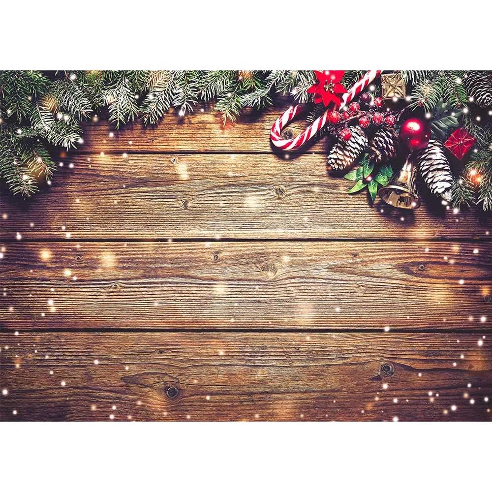 Fondo de Fotografía Navidad Qian 210x150 cm Copos de Nieve