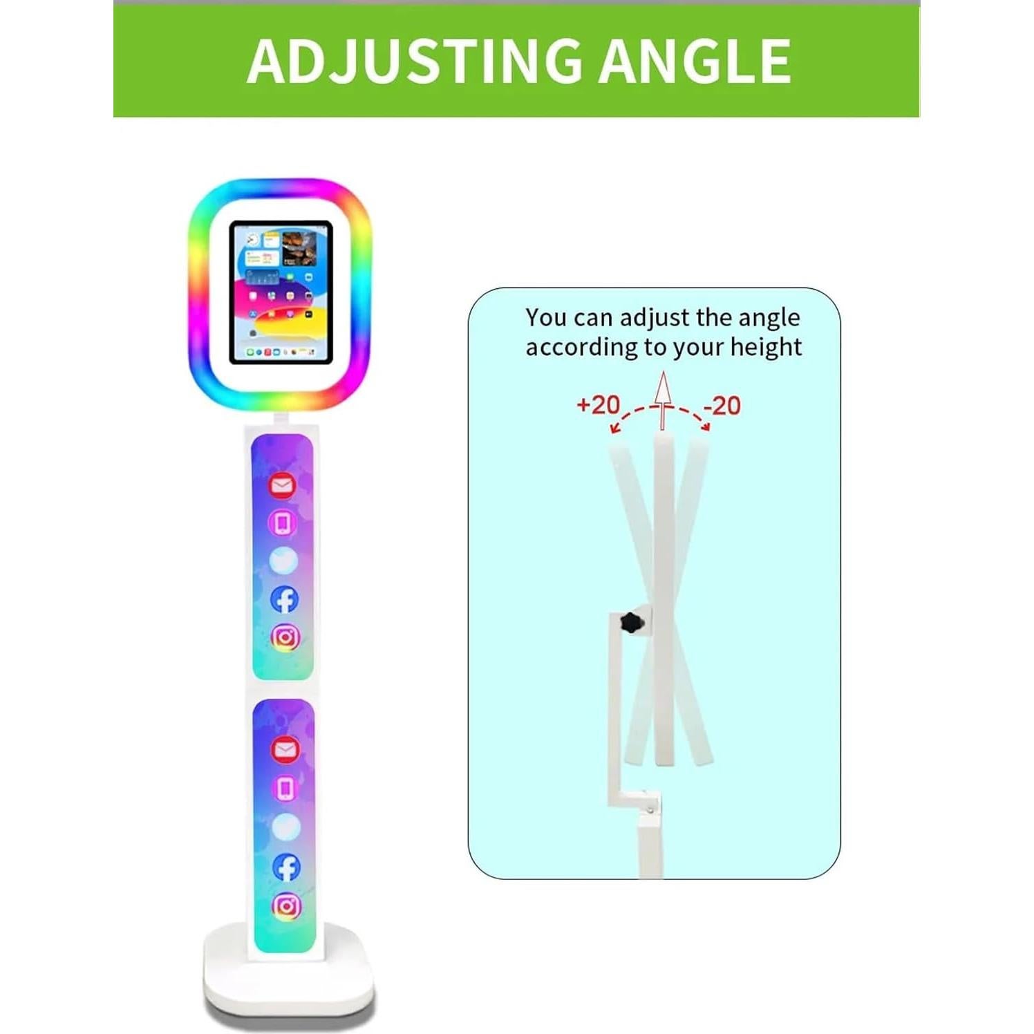 Soporte de Cabina de Fotos Portátil Foranyo para iPad 9.7"