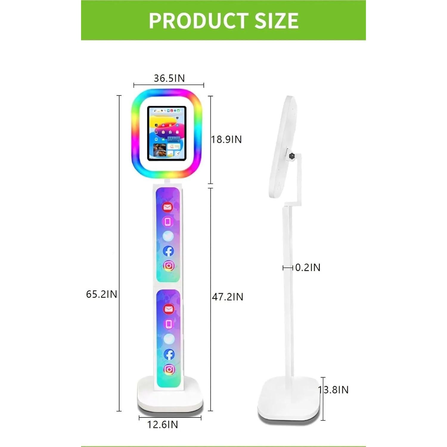 Soporte de Cabina de Fotos Portátil Foranyo para iPad 9.7"