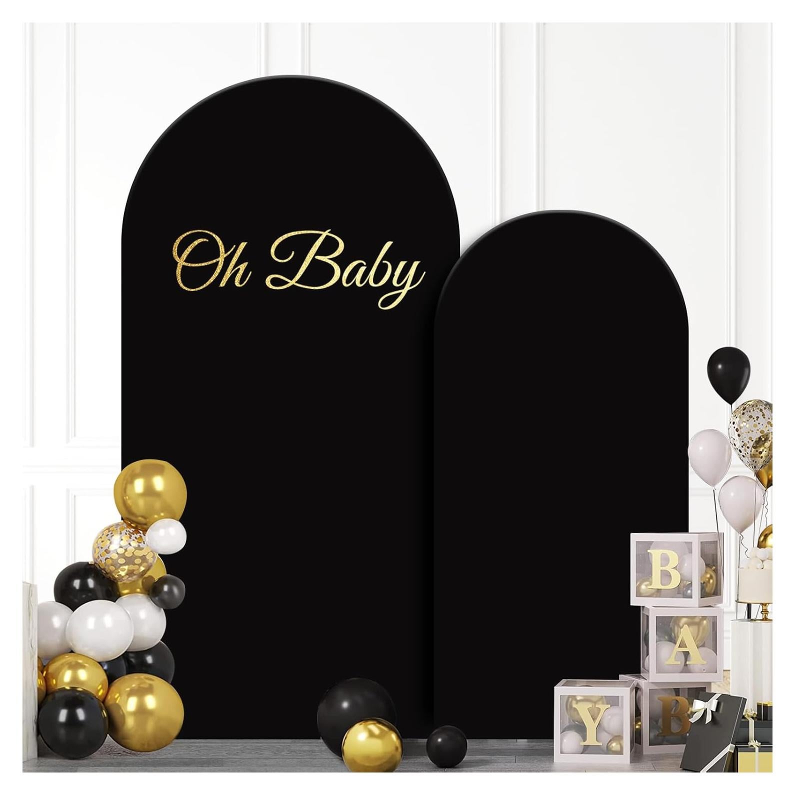 Cubierta de Arco Spandex HICYOO 2 Piezas 2.2m y 1.8m Negra