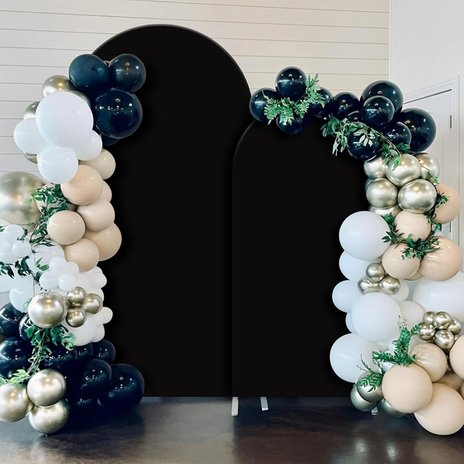 Cubierta de Arco Spandex HICYOO 2 Piezas 2.2m y 1.8m Negra