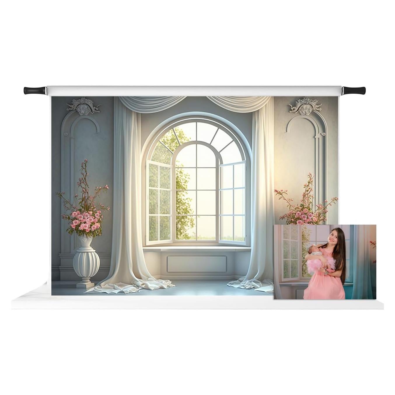 Fondo de Fotografía Kate 3.05x2.44m Blanco Castillo