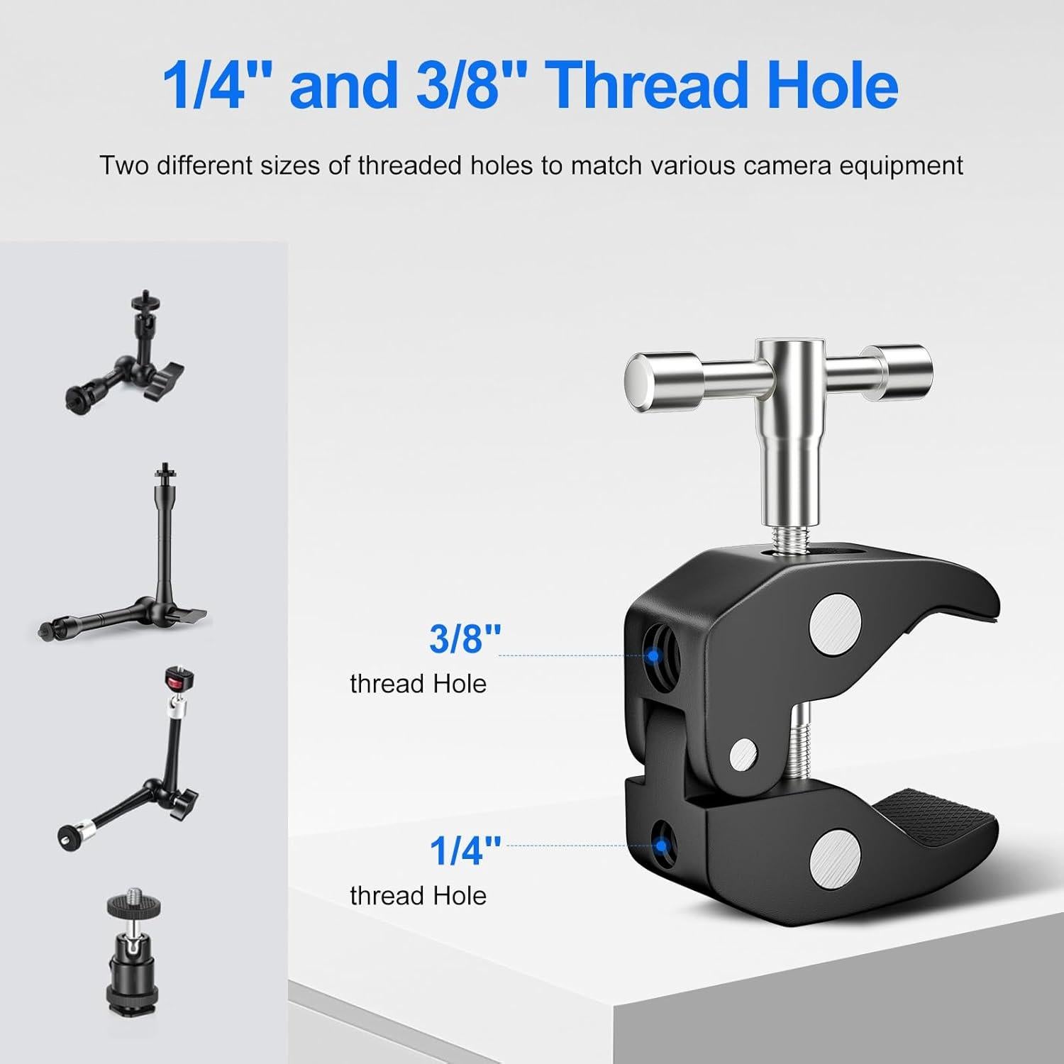 Soporte de Cámara Articulado EMART 25.4 cm Ajustable con Abrazadera