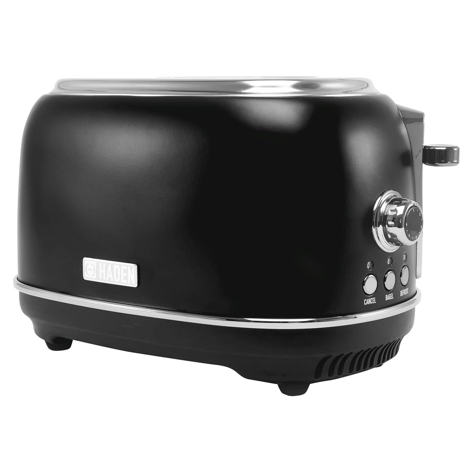 Tostadora Haden Heritage 2 Rebanadas Acero Inoxidable Negro