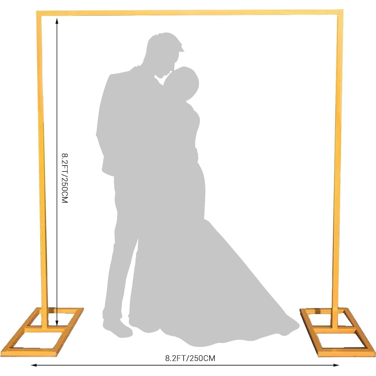 Soporte de Fondo Cuadrado 2.5M LEISULIF Dorado Ajustable