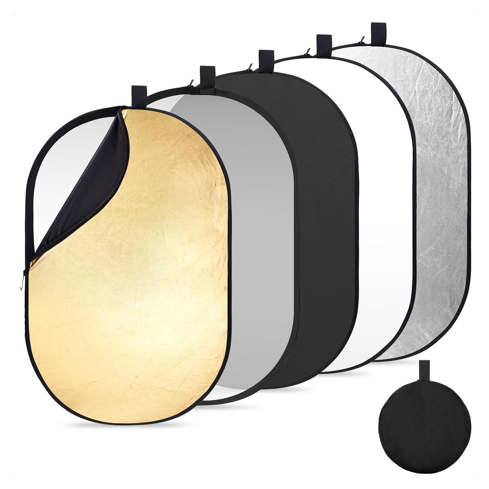 Reflector Plegable 5 en 1 K&F Concept 60x90cm con Bolsa