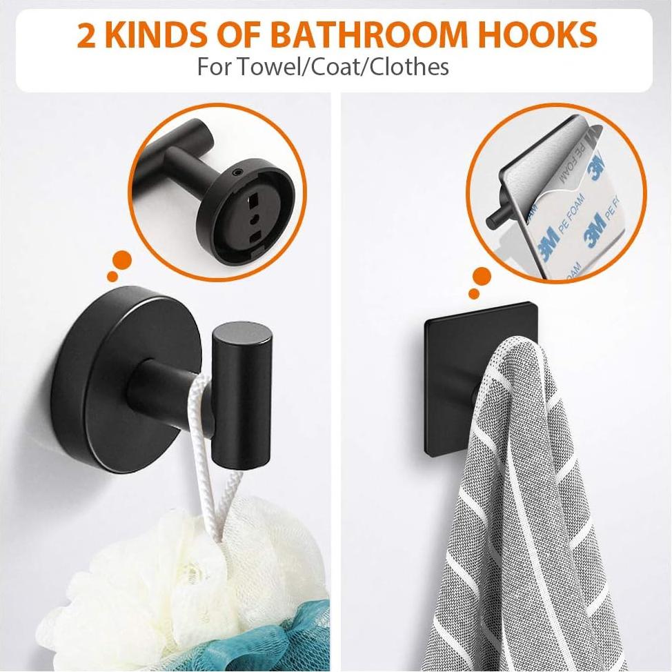 Juego de Accesorios de Baño Tudoccy 5 Piezas Acero Inoxidable