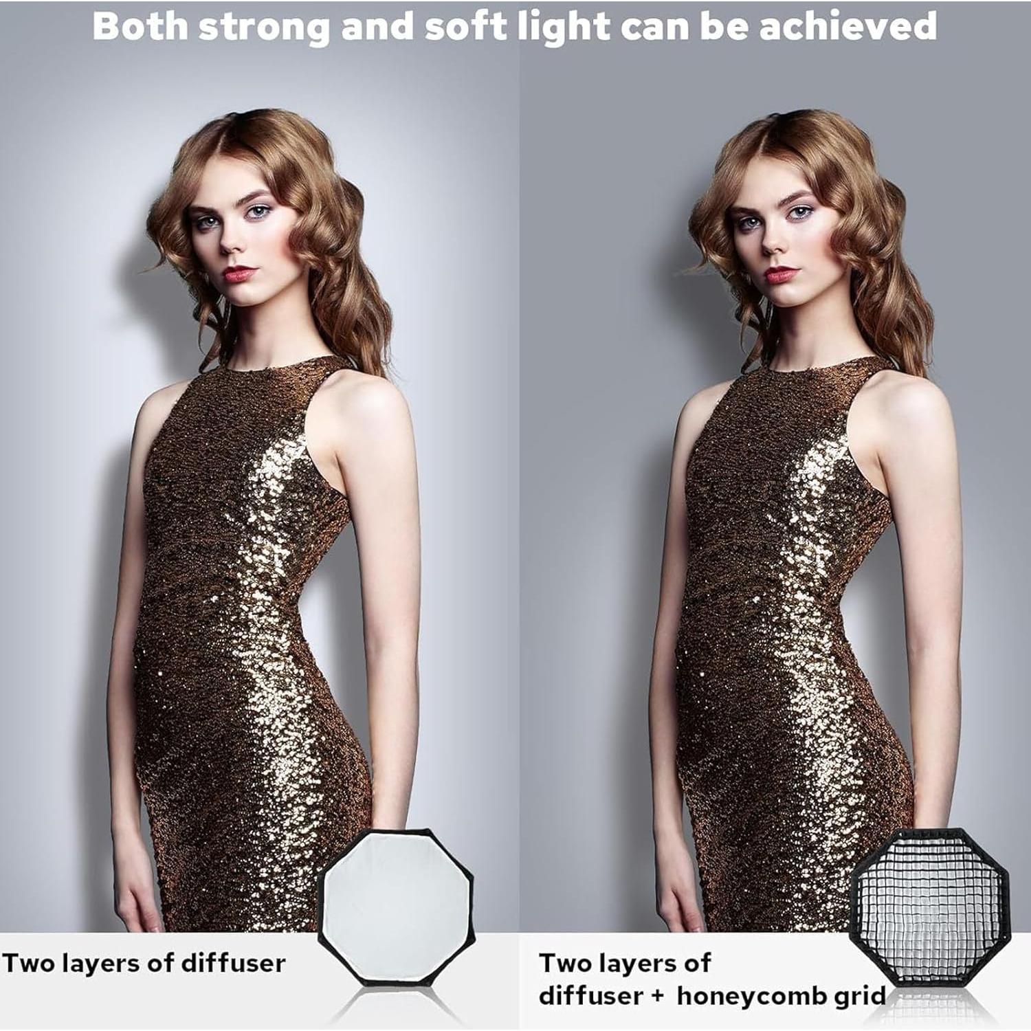 Softbox Octagonal Godox ML-SF50 50cm para Luz LED ML100Bi