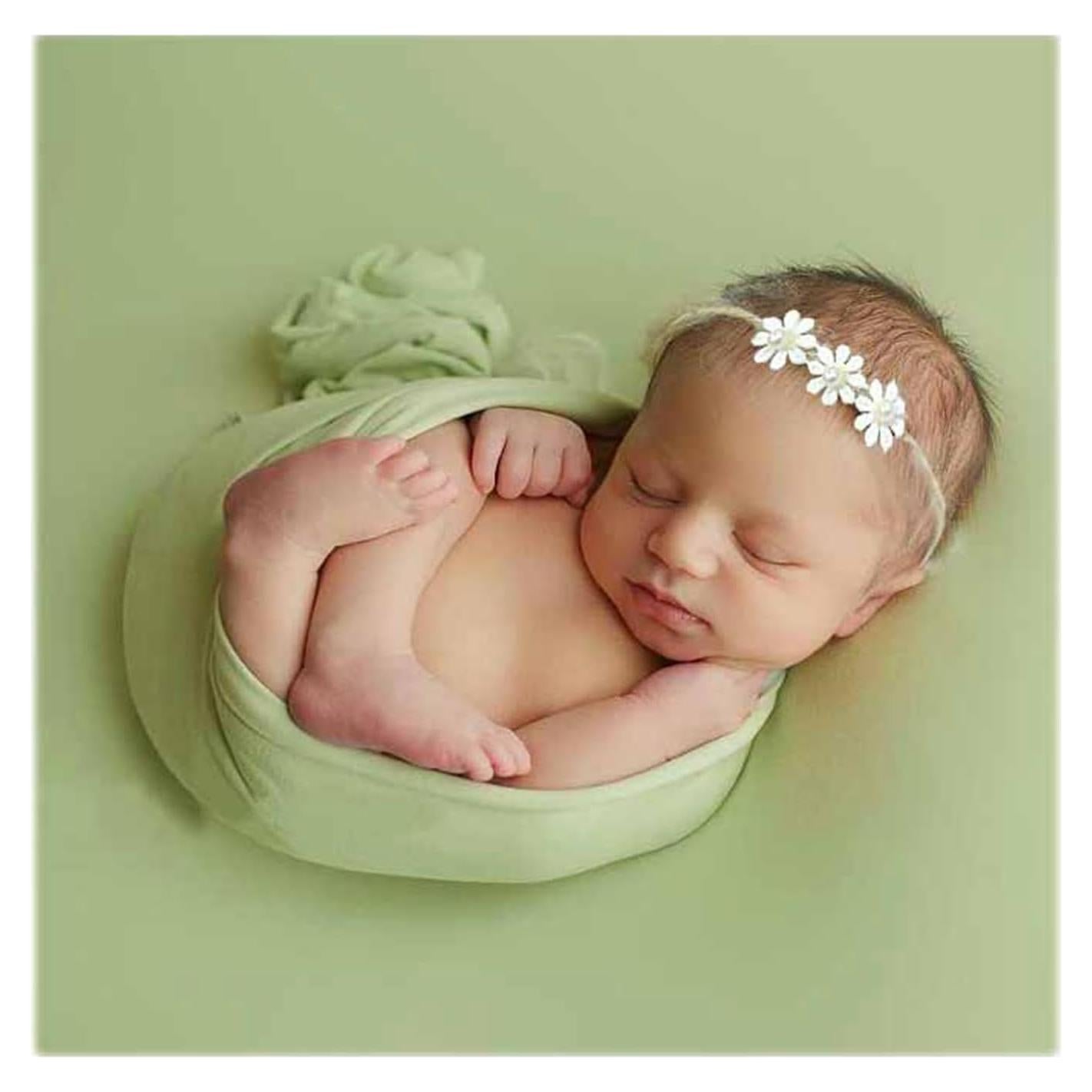 Envoltura Elástica y Fondo para Fotografía de Recién Nacidos Orraphtstu 150x160 cm