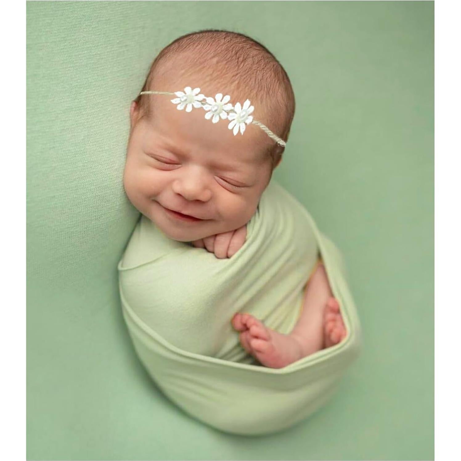 Envoltura Elástica y Fondo para Fotografía de Recién Nacidos Orraphtstu 150x160 cm